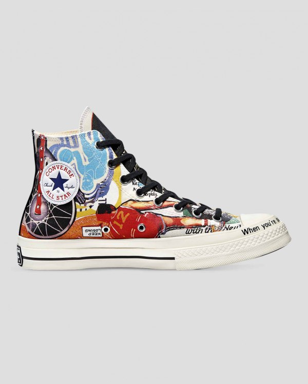 Converse Chuck 70 Beat The World Flerfarvede Sko Danmark - Converse Høje Sneakers Dame - 01498CSPO